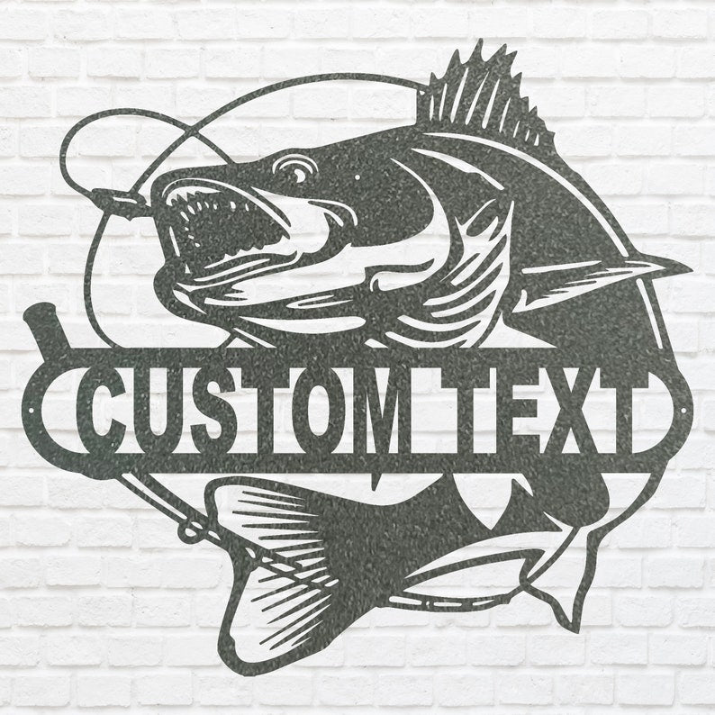 Fish Wall Art Custom Metal Sign - Decorative Metal Artwork