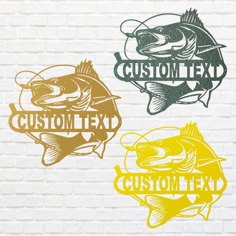 Fish Wall Art Custom Metal Sign - Decorative Metal Artwork