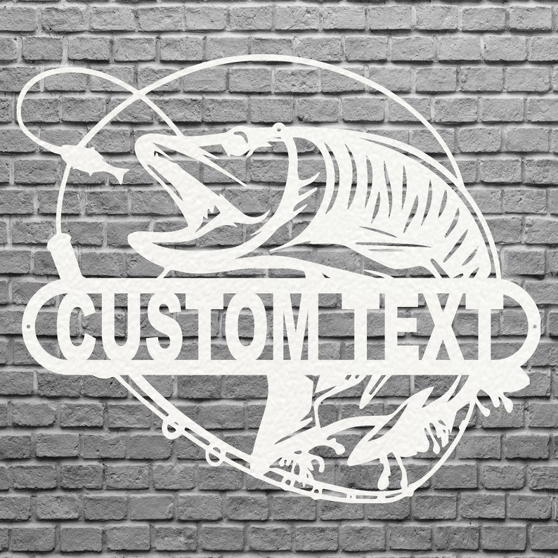 Custom Metal Fish Wall Decor - Laser Cut Metal Signs