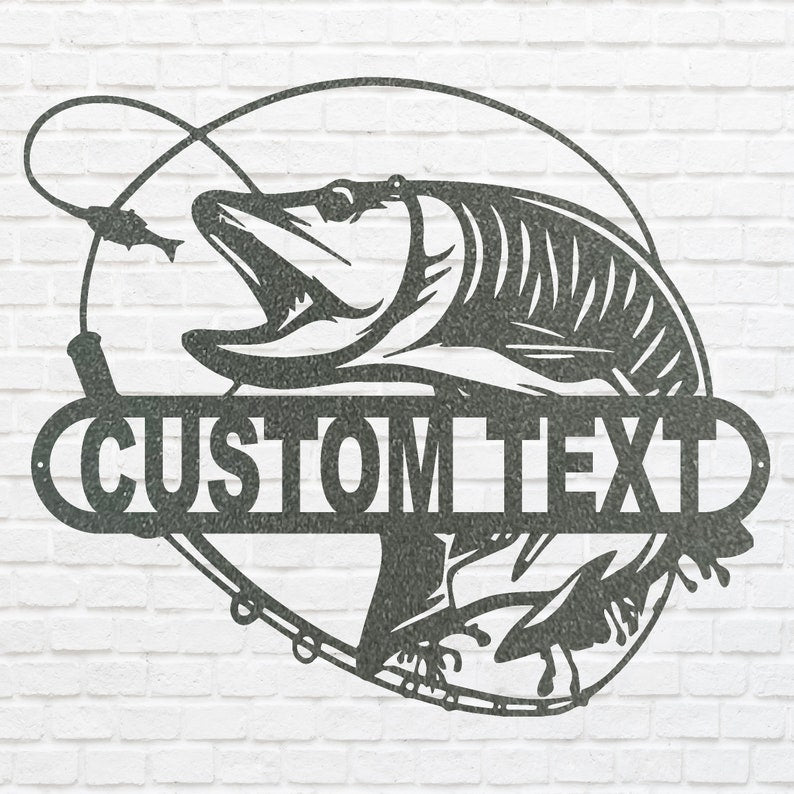 Custom Metal Fish Wall Decor - Laser Cut Metal Signs