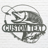 Custom Metal Fish Wall Decor - Laser Cut Metal Signs
