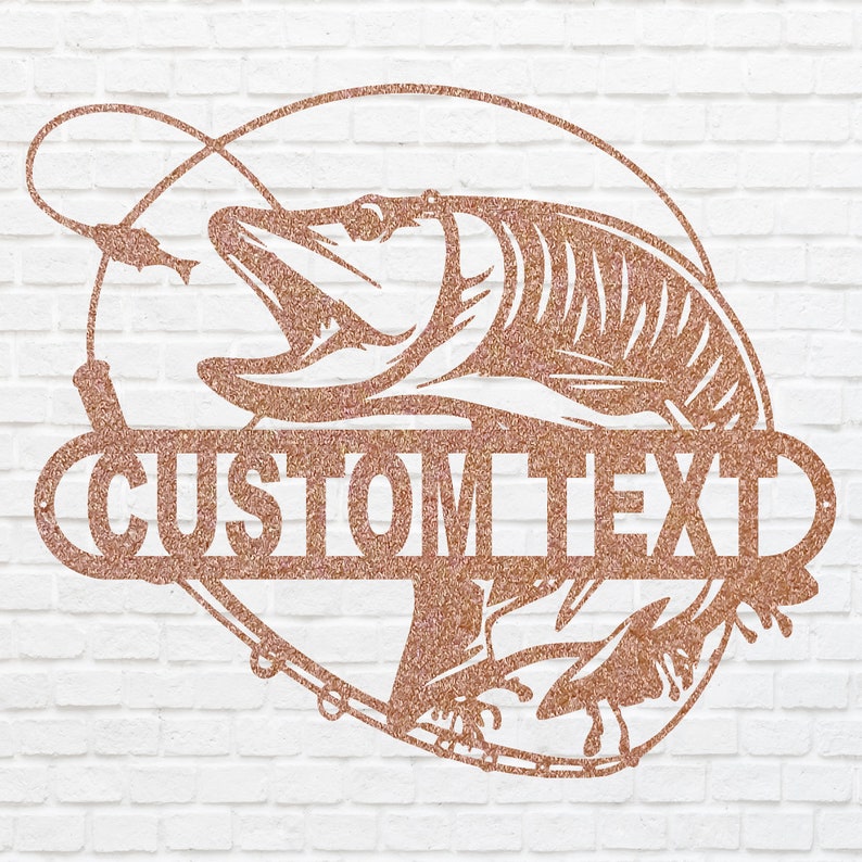 Custom Metal Fish Wall Decor - Laser Cut Metal Signs