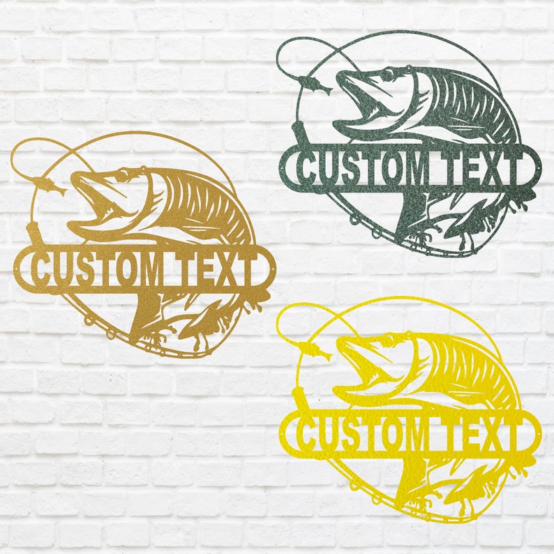 Custom Metal Fish Wall Decor - Laser Cut Metal Signs