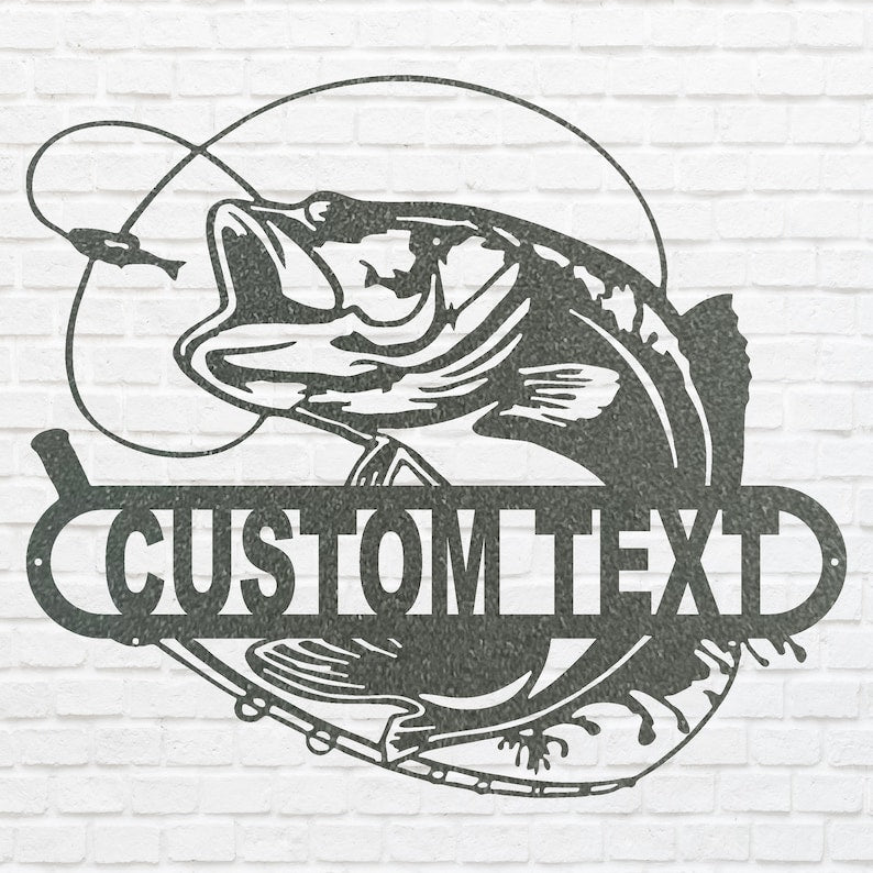 Metal Fish Wall Decoration - Laser Cut Custom Metal Wall Art