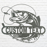 Metal Fish Wall Decoration - Laser Cut Custom Metal Wall Art