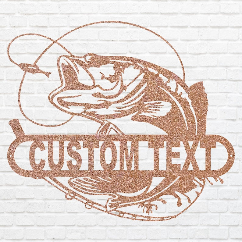 Metal Fish Wall Decoration - Laser Cut Custom Metal Wall Art