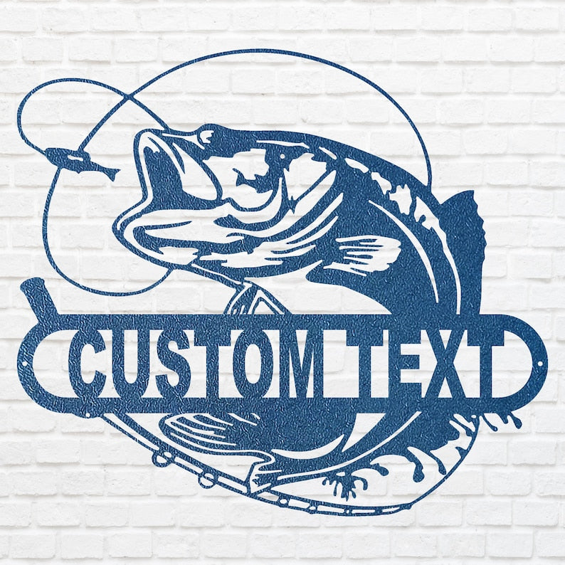 Metal Fish Wall Decoration - Laser Cut Custom Metal Wall Art