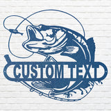 Metal Fish Wall Decoration - Laser Cut Custom Metal Wall Art