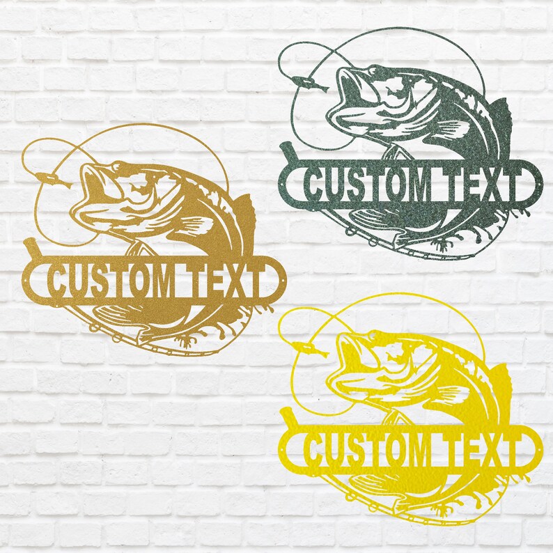 Metal Fish Wall Decoration - Laser Cut Custom Metal Wall Art