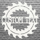 Woodshop Sign Outdoor Metal Art, Custom Metal Sign for Woodshop Decor