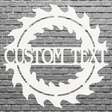 Woodshop Sign Custom Metal Wall Art, Outdoor Woodshop Decor