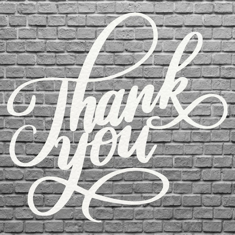 Thank You Metal Sign, Laser Cut Thank You Heart Metal Wall Art, Modern Living Room Wall Art, Thank You Housewarming Gift