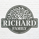Metal Tree Of Life Family Name Sign, Custom Metal Name Sign, Metal Tree Wall Decor, Metal Tree Of Life Nature Lover Gift