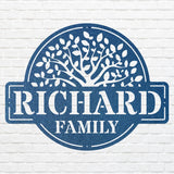 Metal Tree Of Life Family Name Sign, Custom Metal Name Sign, Metal Tree Wall Decor, Metal Tree Of Life Nature Lover Gift