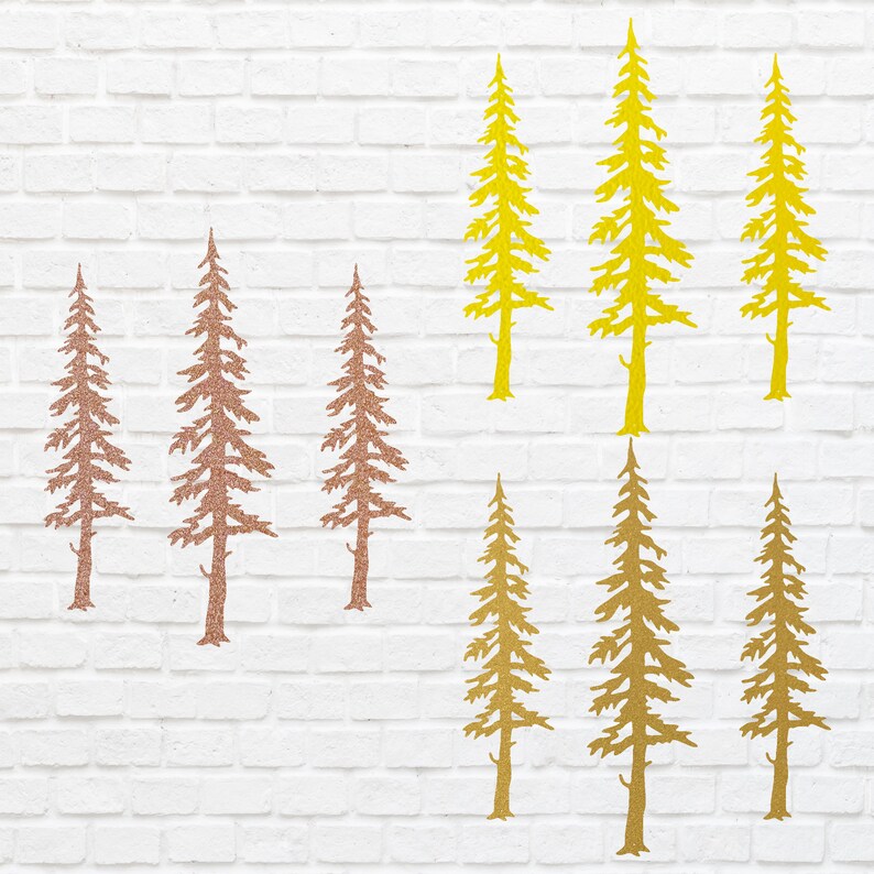 Metal Tree Wall Art, 3 Pine Trees Wall Art, Laser Cut Metal Outdoor Wall Art, Unique Metal Wall Decoration, Metal Wall Art Tree