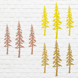 Metal Tree Wall Art, 3 Pine Trees Wall Art, Laser Cut Metal Outdoor Wall Art, Unique Metal Wall Decoration, Metal Wall Art Tree