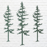 Metal Trees Art, Set of 3 Pine Trees Wall Art, Laser Cut Tree Wall Art Tree, Unique Metal Wall Decor, Metal Outdoor Art