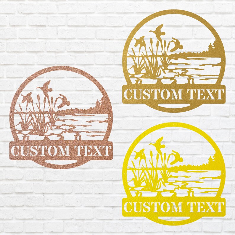 Custom Metal Wall Art, Round Outdoor Wall Art, Laser Cut Ducks Flying Metal Art, Metal Wall Hangings, Housewarming Gift