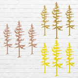 Metal Trees Art, Set of 3 Pine Trees Wall Art, Laser Cut Tree Wall Art Tree, Unique Metal Wall Decor, Metal Outdoor Art