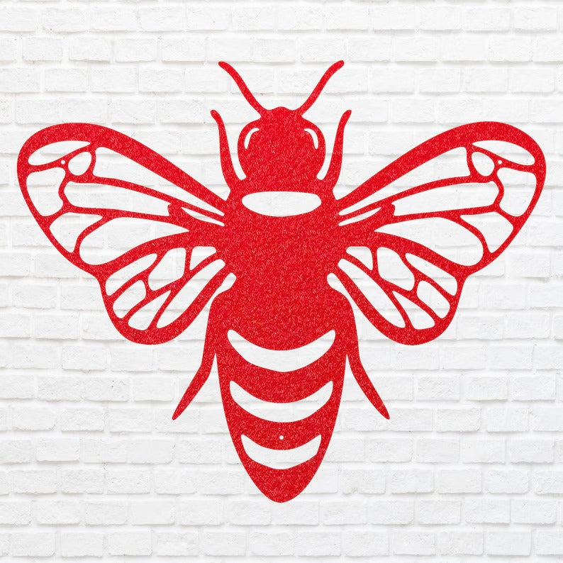Honey Bee Wall Art, Bee Home Decor, Laser Cut Metal Wall Decor, Metal Bee Wall Art, Metal Outdoor Art, Housewarming Gift