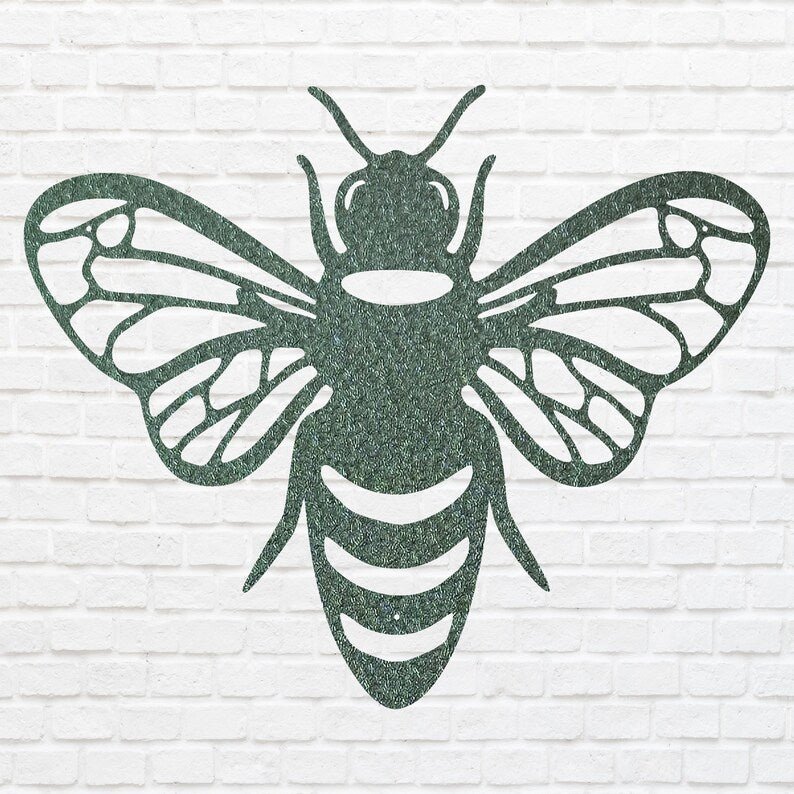 Honey Bee Wall Art, Bee Home Decor, Laser Cut Metal Wall Decor, Metal Bee Wall Art, Metal Outdoor Art, Housewarming Gift