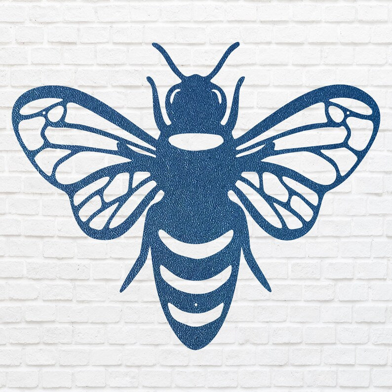 Honey Bee Wall Art, Bee Home Decor, Laser Cut Metal Wall Decor, Metal Bee Wall Art, Metal Outdoor Art, Housewarming Gift