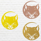 Cute Cat Wall Art, Metal Cat Face Art, Metal Animal Wall Hangings, Above Bed Cat Wall Decor, Metal Art Cat Lover Gift