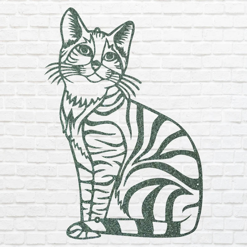 Metal Cat Wall Art, Metal Cat Wall Hangings, Above Bed Cute Animal Wall Decor, Metal Wall Decor, Cat Lover Gift