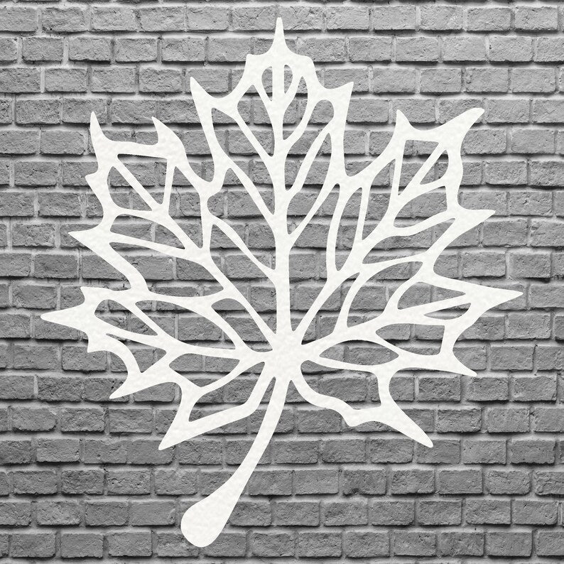 Metal Leaf Wall Art, Maple Leaf Wall Decor, Nature Wall Art, Wall Hanging Decor, Metal Artwork, Above Bed Wall Decor