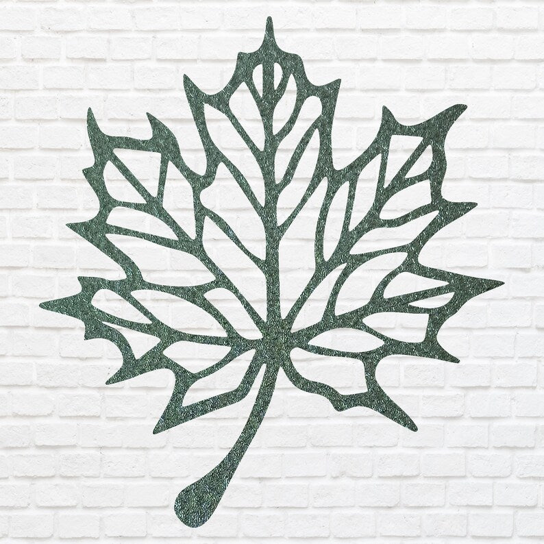 Metal Leaf Wall Art, Maple Leaf Wall Decor, Nature Wall Art, Wall Hanging Decor, Metal Artwork, Above Bed Wall Decor