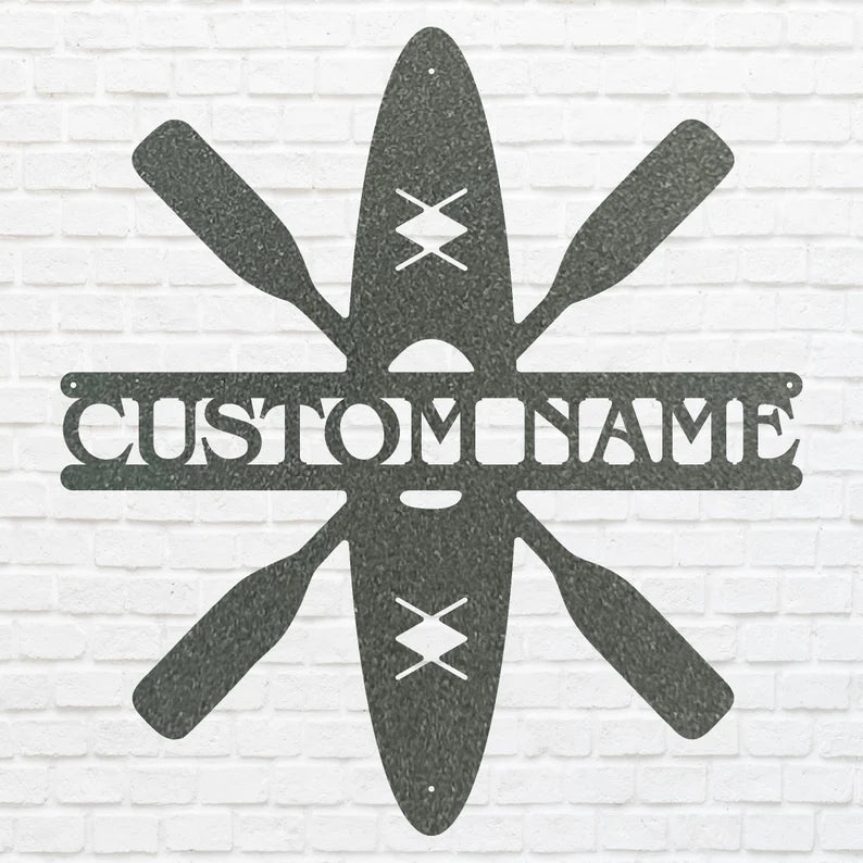 Paddle Board Custom Metal Wall Art, Wall Decoration, Nautical Wall Art, Metal Art Wall Decor, Lake House Decor, Metal Artwork