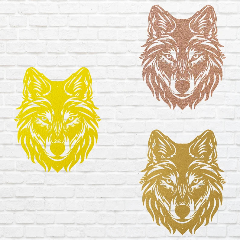 Wolf Metal Wall Art, Wall Decoration, Animal Wall Art, Metal Art Wall Decor, Farmhouse Wall Art, Metal Artwork, Animal Lovers Gift