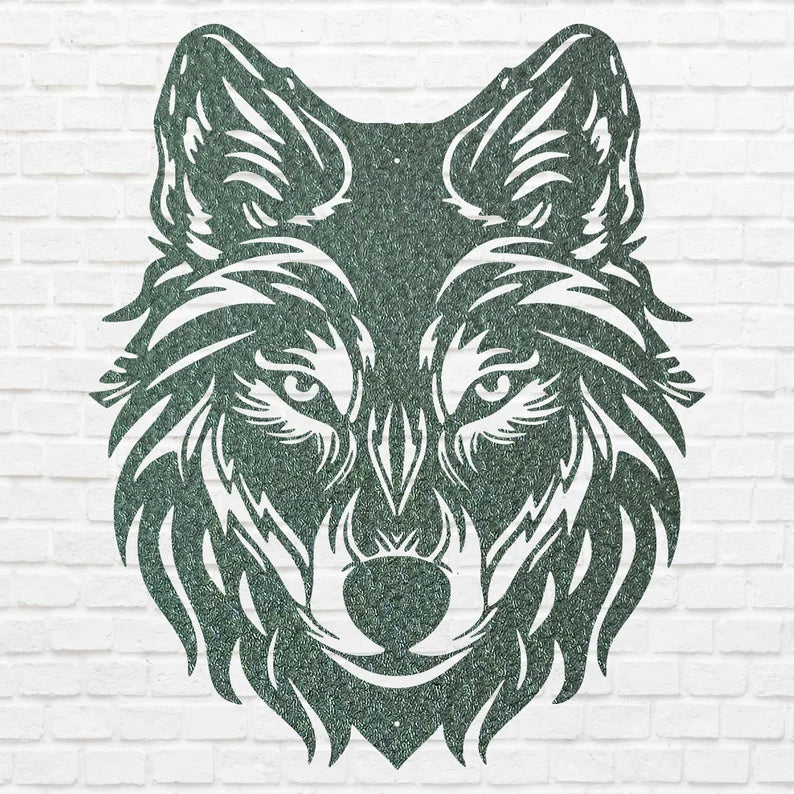 Wolf Metal Wall Art, Wall Decoration, Animal Wall Art, Metal Art Wall Decor, Farmhouse Wall Art, Metal Artwork, Animal Lovers Gift