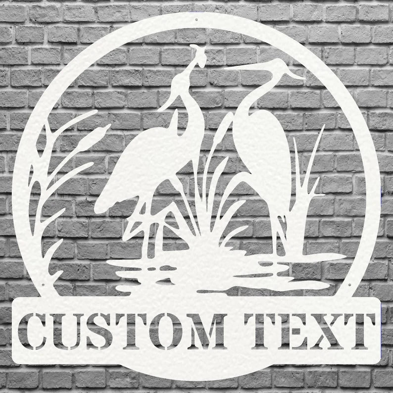 Heron Wall Art, Custom Metal Art, Wildlife Metal Wall Art, Bird Wall Art, Farmhouse Wall Art, Metal Wall Decor, Bird Lover Gift