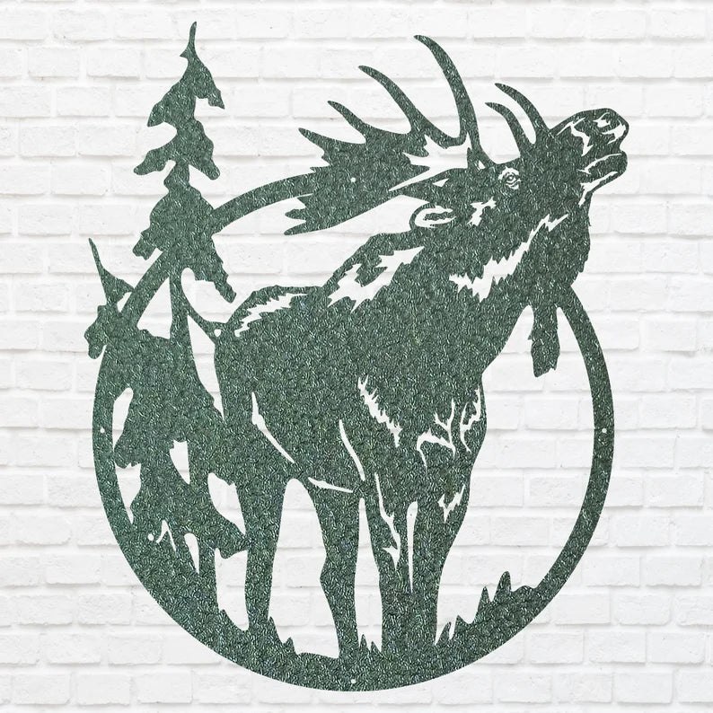 Moose Wall Art, Wildlife Moose Decor, Metal Animal Wall Art, Nature Wall Art, Animal Wall Decor, Animal Lover Gift