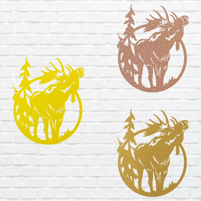 Moose Wall Art, Wildlife Moose Decor, Metal Animal Wall Art, Nature Wall Art, Animal Wall Decor, Animal Lover Gift