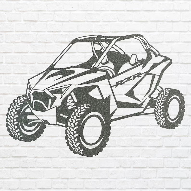 UTV Metal Art, Car Wall Decor, UTV Wall Art for Garage Decor, Garage Art, Metal Wall Art for Car Enthusiast, Car Lover Gift
