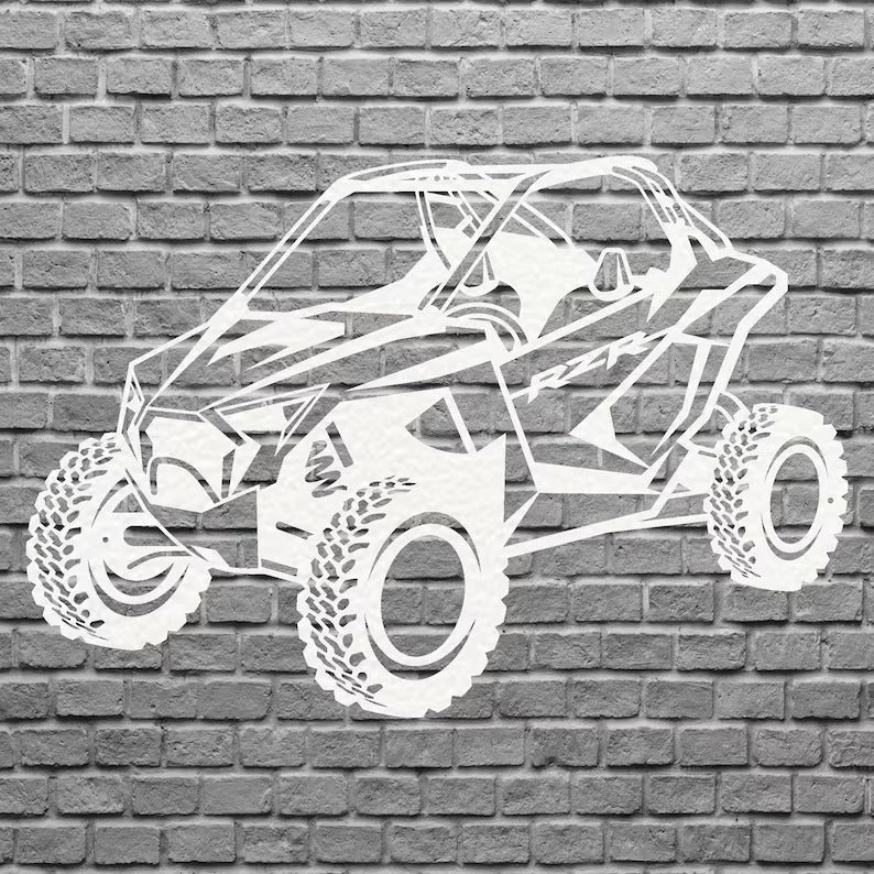 UTV Metal Art, Car Wall Decor, UTV Wall Art for Garage Decor, Garage Art, Metal Wall Art for Car Enthusiast, Car Lover Gift