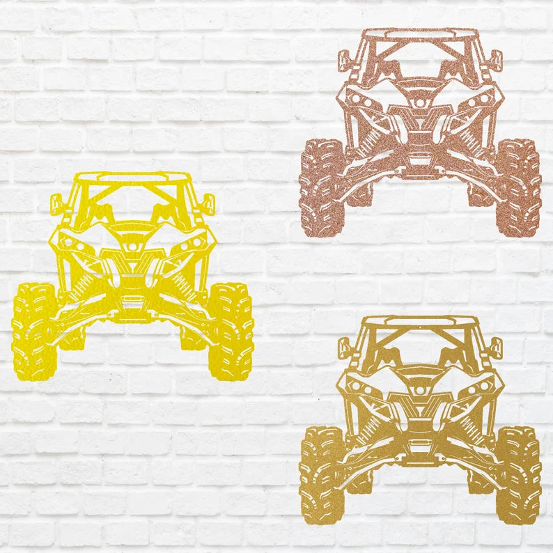 UTV Wall Art, Off Road Car Art, Laser Cut Metal Sign, Workshop Wall Sign, Metal Car Silhouette, Garage Wall Decor
