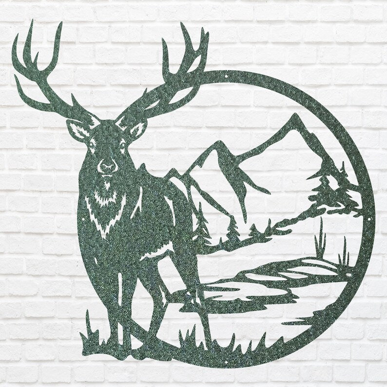 Deer Art, Wildlife Deer Wall Art, Metal Animal Wall Art, Nature Wall Art, Unique Metal Wall Art, Animal Wall Decor, Animal Lover Gift