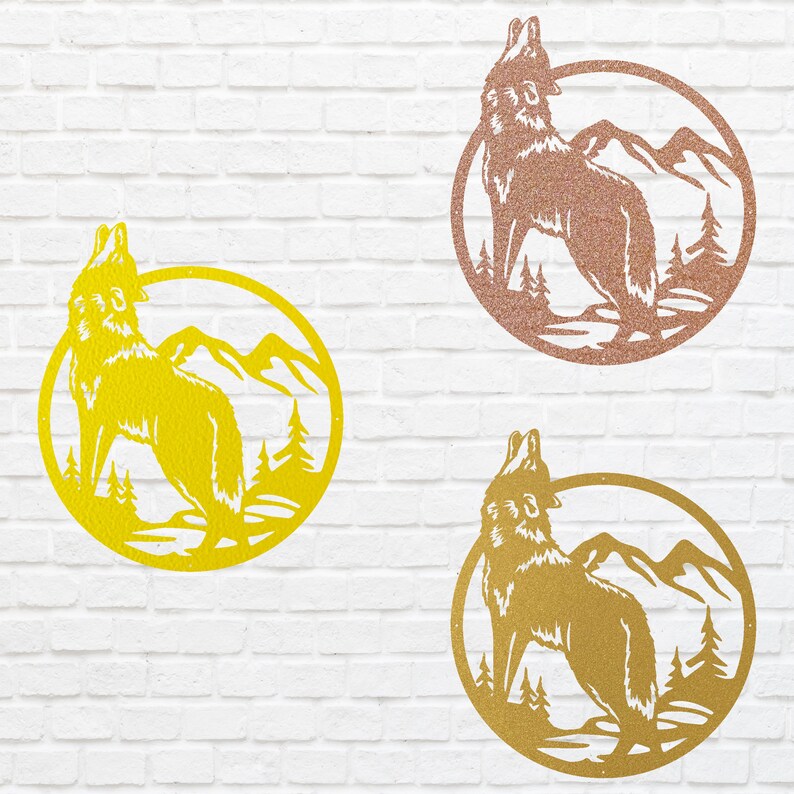 Wolf Wall Art, Metal Wall Art, Wolf Art, Wildlife Animal Wall Art, Wolf Decor, Nature Wall Art, Animal Wall Decor, Housewarming Gift