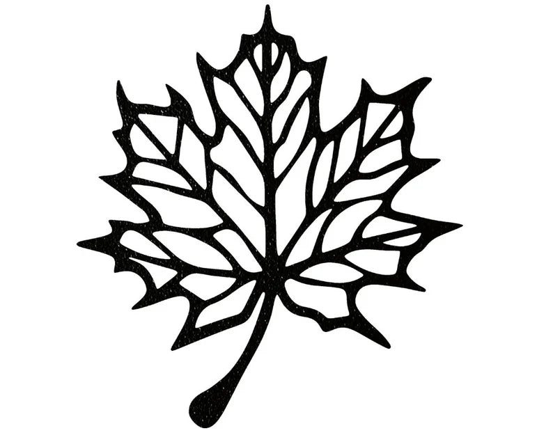 Metal Leaf Wall Art, Maple Leaf Wall Decor, Nature Wall Art, Wall Hanging Decor, Metal Artwork, Above Bed Wall Decor