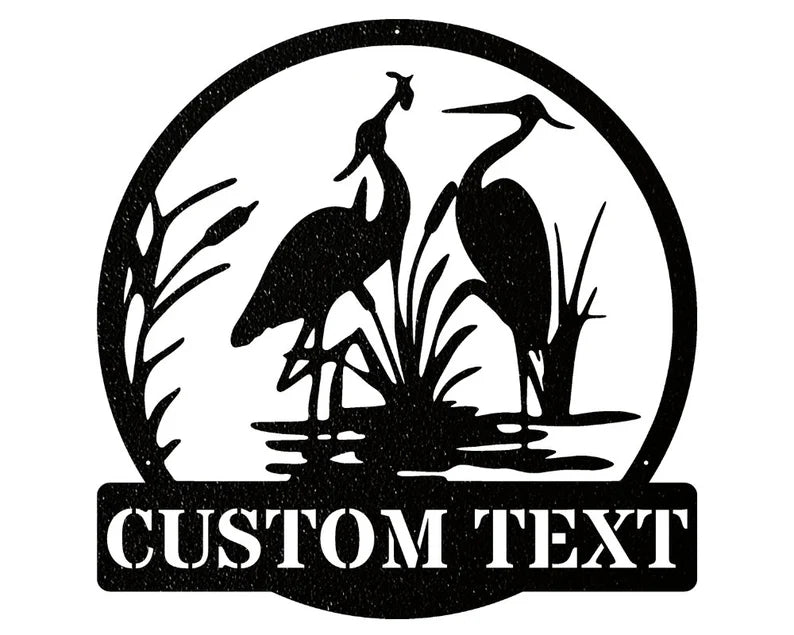 Heron Wall Art, Custom Metal Art, Wildlife Metal Wall Art, Bird Wall Art, Farmhouse Wall Art, Metal Wall Decor, Bird Lover Gift