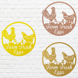 Farm Fresh Eggs Custom Metal Art, Chicken Coop Metal Wall Art, Farmhouse Wall Art, Chicken Wall Art, Metal Wall Decor
