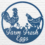 Farm Fresh Eggs Custom Metal Art, Chicken Coop Metal Wall Art, Farmhouse Wall Art, Chicken Wall Art, Metal Wall Decor