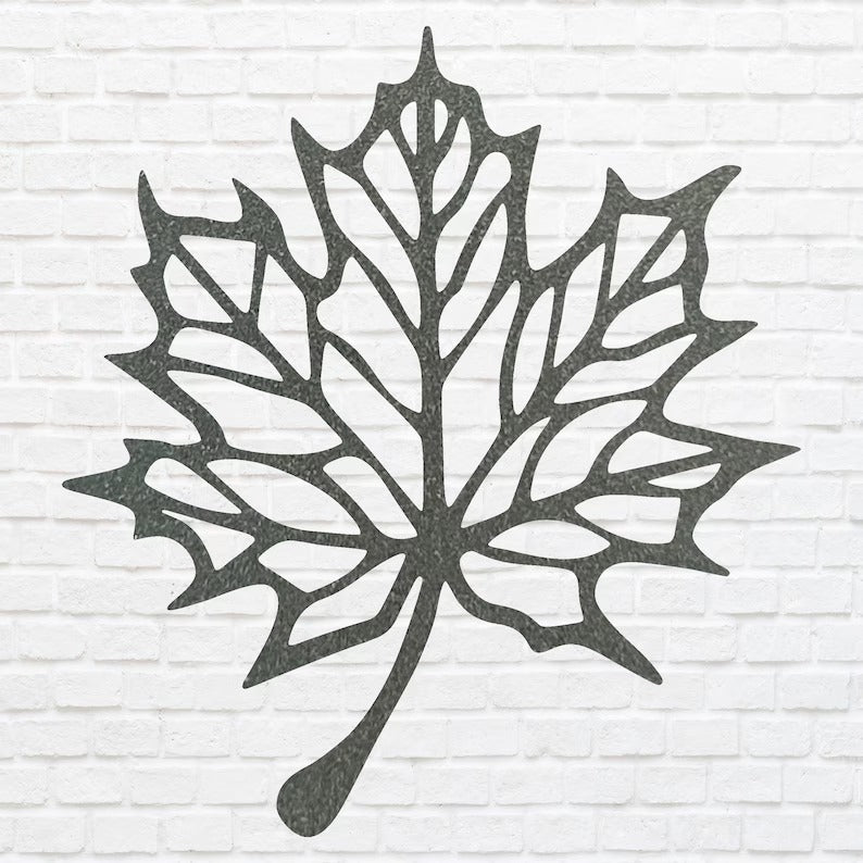 Metal Leaf Wall Art, Maple Leaf Wall Decor, Nature Wall Art, Wall Hanging Decor, Metal Artwork, Above Bed Wall Decor