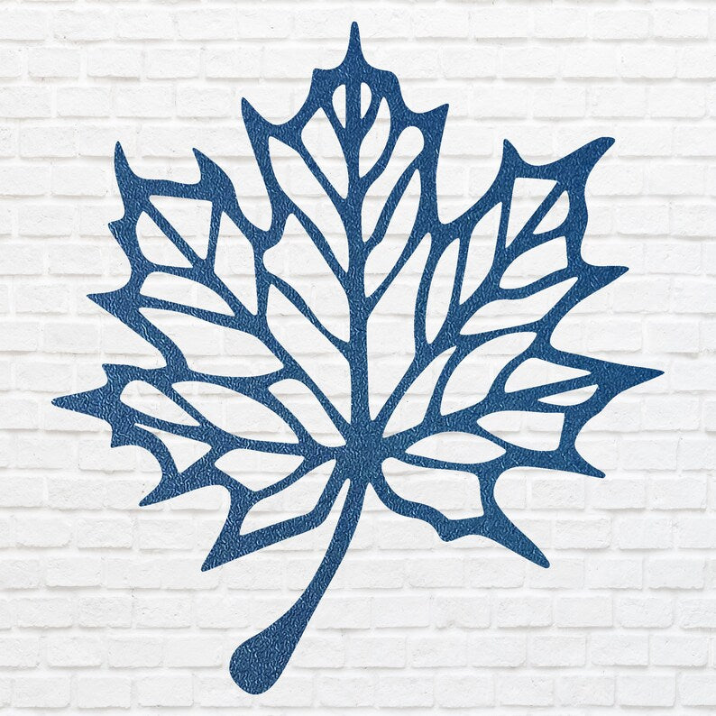 Metal Leaf Wall Art, Maple Leaf Wall Decor, Nature Wall Art, Wall Hanging Decor, Metal Artwork, Above Bed Wall Decor