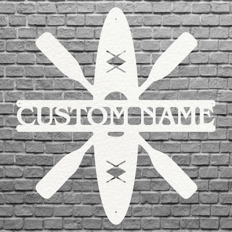 Paddle Board Custom Metal Wall Art, Wall Decoration, Nautical Wall Art, Metal Art Wall Decor, Lake House Decor, Metal Artwork