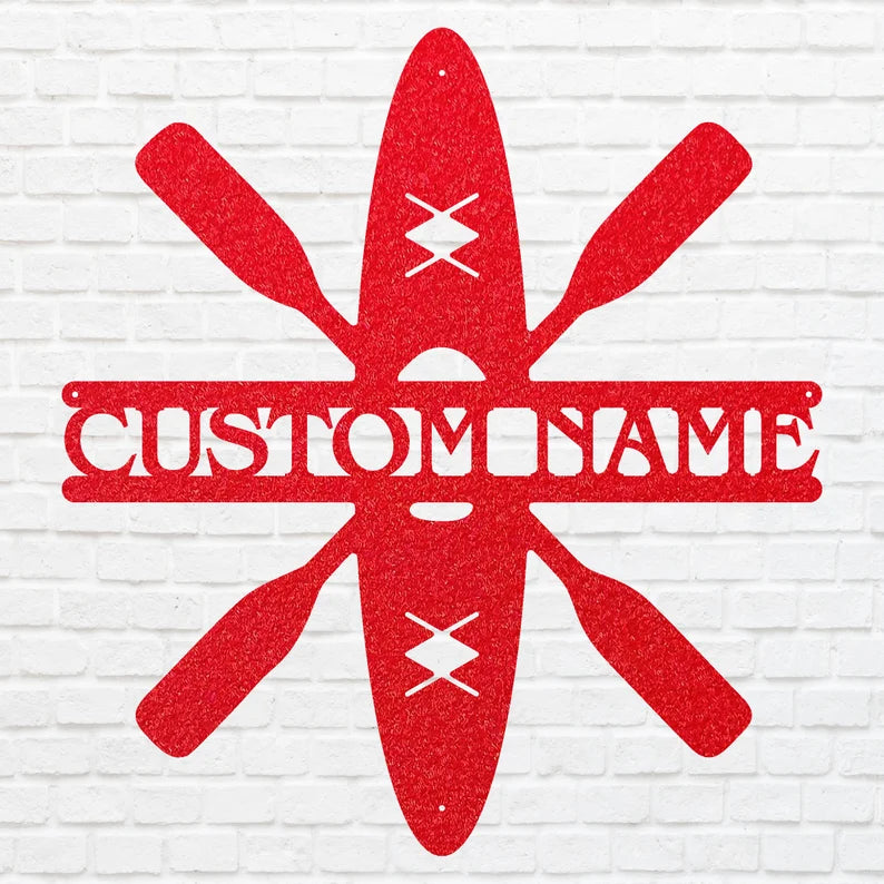 Paddle Board Custom Metal Wall Art, Wall Decoration, Nautical Wall Art, Metal Art Wall Decor, Lake House Decor, Metal Artwork