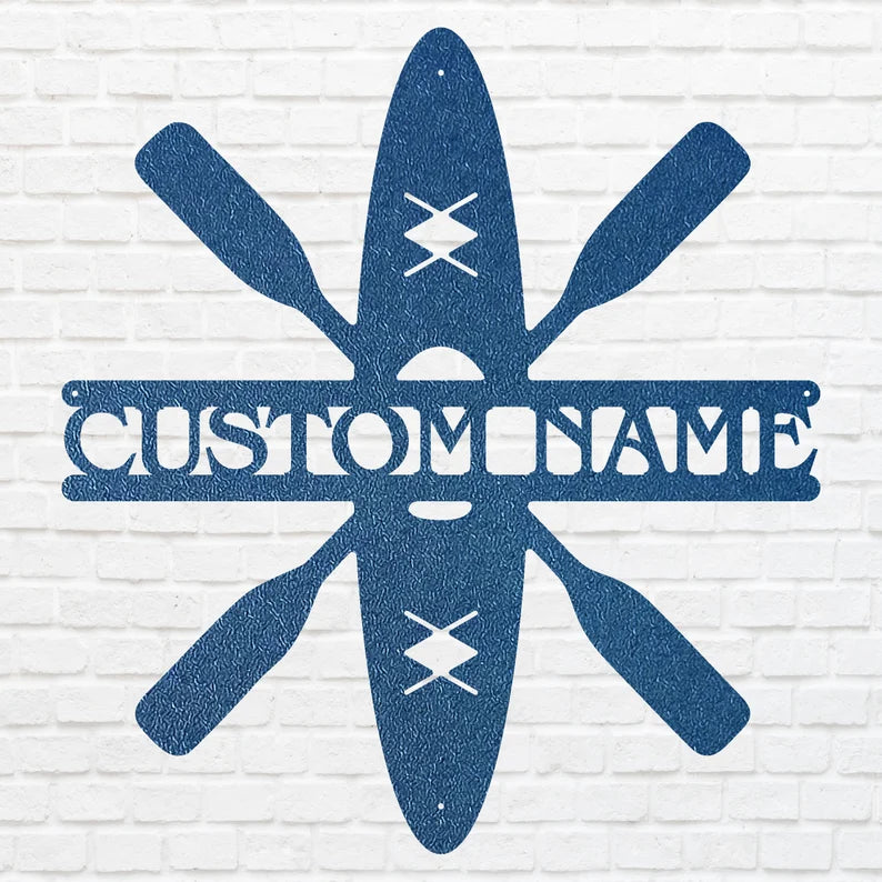 Paddle Board Custom Metal Wall Art, Wall Decoration, Nautical Wall Art, Metal Art Wall Decor, Lake House Decor, Metal Artwork